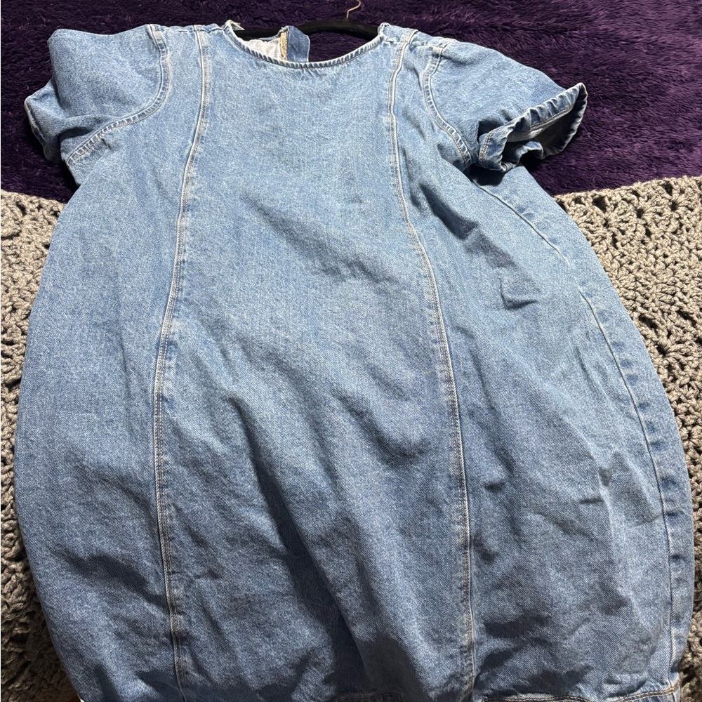 Old Navy Light Blue Denim Mini Dress